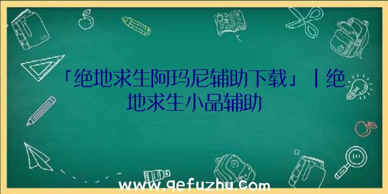 「绝地求生阿玛尼辅助下载」|绝地求生小品辅助